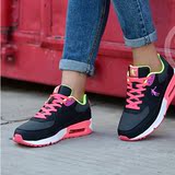 乔丹女鞋 Air Max90气垫透气增高运动鞋女子跑步鞋学生皮面旅游鞋