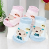 0-1-3-4个月岁婴儿宝宝男女儿童船袜子纯可爱棉夏季透气地板防滑