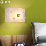 鸿准时尚水晶床头壁灯 美式现代卧室壁灯简约欧式风格装饰灯具