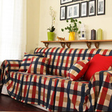 三人沙发盖布格单人沙发垫布艺沙发坐垫双人沙发套罩全盖沙发巾呯