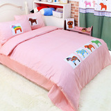 正品小马床品 韩式儿童床上用品四件套 卡通被罩床单男女孩纯棉