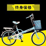 新款16寸20超轻迷你韩式可折叠自行车男女式学生成人便携休闲单车