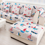 韩式宜家地中海沙发垫四季通用亚麻棉布艺防滑沙发巾坐垫简约现代