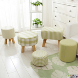 创意个性布艺茶几凳子小板凳时尚创意休息凳家用可拆洗圆椅独凳