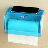 卫生间纸巾盒 厕纸盒卫生纸盒 厕所纸巾架卷纸架塑料免打孔卷纸盒