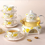 泡花茶壶陶瓷玻璃茶具套装花茶杯水果茶壶套装花果茶加热花茶茶具