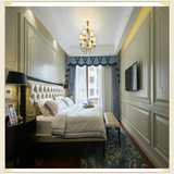 新中式家具 真皮双人床婚床现代中式 实木床原创设计卧室家具soaf