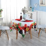 北欧宜家果蔬图案桌布布艺3D印花长方形正方形餐桌茶几台布