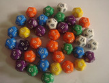 12面骰子十二面色子多面彩色筛子桌游跑团游戏（龙与地下城专用）