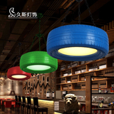 复古loft吊灯创意餐厅吧台网咖工业风轮胎个性北欧灯饰服装店灯具