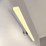 现代简约LED浴室卫生间镜前灯 长条极简轻简亚克力不锈钢化妆镜