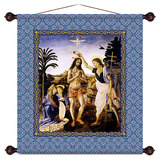 欧式卷轴画挂画圣诞装饰画圣经耶稣画像圣像肖像受洗