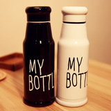 韩国my bottle保温杯便携双层不锈钢学生水杯男女士创意情侣水杯