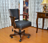 特价 实木电脑椅子办公椅家用转椅时尚升降皮艺布艺座椅固定扶手