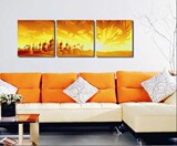 客厅风景无框画|沙发画|卧室装饰画|墙挂画|壁画|夕阳城堡