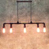 loft美式复古工业水管吊灯北欧创意个性咖啡馆餐厅酒吧吧台装饰灯