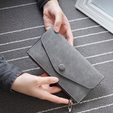 2016新款韩版钱包女长款女士钱包超薄款卡包磨砂信封包女式皮夹