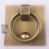 仿古中式纯铜把手/格子屏风门把手/抽屉柜门拉手/方形简洁式拉手