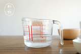 利物 | 高硼硅钢化玻璃 牛奶杯玻璃量杯带刻度500ml厨房烘焙量杯