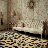 简约欧式宜家豹纹地毯客厅茶几沙发卧室床边手工腈纶地毯满铺定制