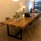 2016新款简约现代实木会议桌长桌时尚员工职员办公桌设计师电脑桌