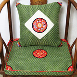 泰国麻夏季沙发坐垫抱枕腰枕红木椅垫加厚海绵座垫定做靠垫套装