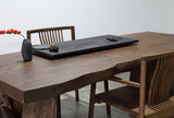 实木办公桌原木餐桌会议桌老板桌简约电脑桌休闲泡茶桌长桌工作台