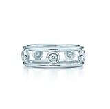 美国纽约正品代购 蒂芙尼 Tiffany Elsa Peretti 纯银镶钻戒指