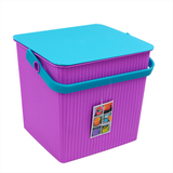 大号方形水桶钓鱼桶塑料 打水桶装鱼桶凳可坐 加厚收纳桶储物桶