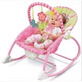 婴儿多功能电动摇椅音乐振动 轻便可折叠儿童摇椅 妈妈的好帮手