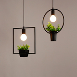 创意个性田园灯简约北欧后现代工作室餐厅吧台服装店阳台植物吊灯