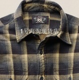 代购 Ralph Lauren旗下高端 RRL 男复古全棉格子长袖衬衫