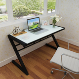 现代Z造型电脑桌台式家用宿舍办公桌简易创意书桌卧室写字台学习