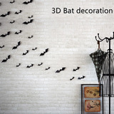 万圣节墙贴画贴纸 客厅卧室服装酒吧KTV墙贴纸 3D立体蝙蝠墙贴