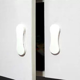 日本KM 门把手移门拉手玻璃门拉手粘贴式抽屉推窗橱柜门把手2个装