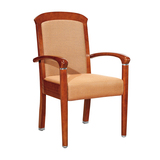 上海韦辉办公家具 布面 实木会议椅 木质油漆会议椅 高背 四腿