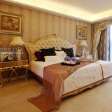 欧式床实木双人床1.8米婚床新古典布艺床法式奢华雕花真皮公主床
