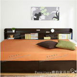带抽屉单人床双人床1.5米 储物田园床1.8家具 1.2韩式板式床