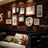 客厅欧式美式风格墙上装饰画欧美酒吧复古挂画创意餐厅简欧墙画