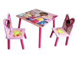 外贸儿童学习桌木质桌椅套餐学生写字桌卡通桌宝宝游戏桌手工桌椅
