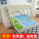 简约儿童床韩式实木男女款子母床成人上下床双层床高低床上下铺床