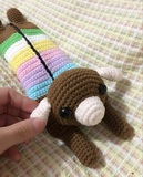 [小小妈编织屋] DIY手工毛线编织钩针玩偶图解--小狗笔袋