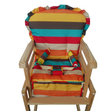 儿童木餐椅坐垫，桃皮绒面料、内胆新疆棉花