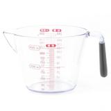 厨房用烘焙蛋糕小塑料量杯带刻度 测牛奶液体毫升+砂糖面粉克度杯