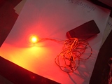 元宵节舞龙灯龙头灯笼内的电池LED灯线 1米线 1个灯珠 带开关 3V
