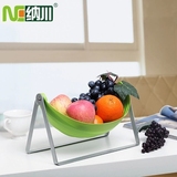 纳川水果盘创意收纳架折叠储物置物架水果盘水果篮客厅桌面收纳