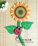幼儿园教室环境布置 EVA向日葵花加大加厚瓢虫卡通动物装饰墙贴