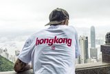 夏季新款欧美街头潮牌 陈冠希 Hong Kong男女纯棉休闲滑板短袖T恤