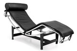 时尚家具Chaise Lounger 躺椅 午休椅现代不锈钢椅子真皮折叠躺椅