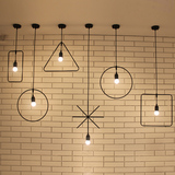 北欧铁艺现代简约创意个性loft工业风酒吧台服装店餐厅咖啡厅吊灯